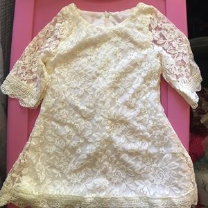2t cream Lace flowergirl Dress